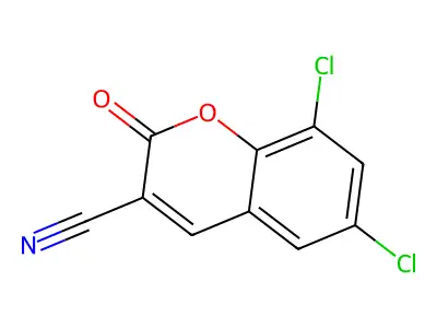 6,8-Dichloro-2-oxo-2H-chromene-3-carbonitrile structure