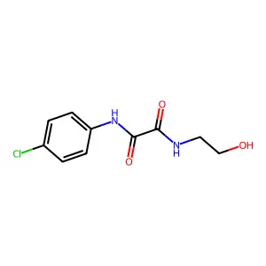 N'-(4-chlorophenyl)-N-(2-hydroxyethyl)oxamide structure