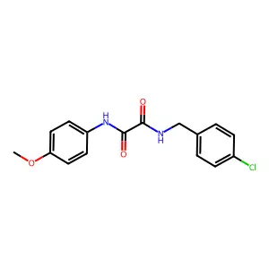 N-(4-chlorobenzyl)-N'-(4-methoxyphenyl)ethanediamide structure