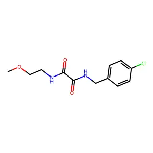 N1-(4-chlorobenzyl)-N2-(2-methoxyethyl)oxalamide structure