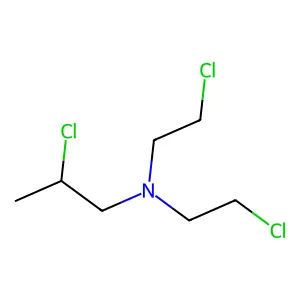 2-氯-N,N-双(2-氯乙基)-1-丙胺 structure