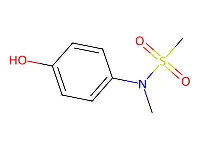 Methanesulfonamide, N-(4-hydroxyphenyl)-N-methyl- structure