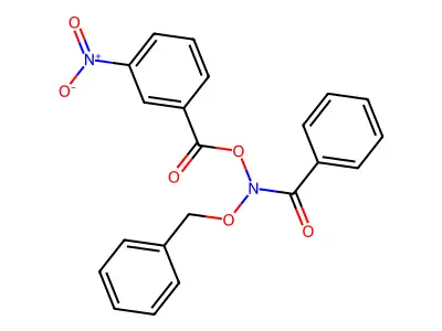 Benzamide, N-((3-nitrobenzoyl)oxy)-N-(phenylmethoxy)- structure