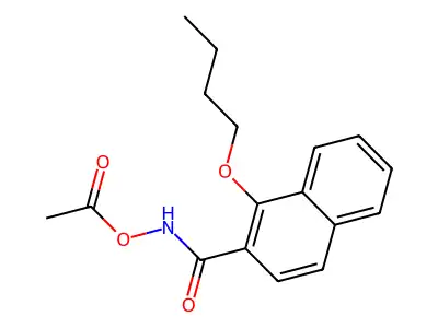 N-Acetoxy-N-Butoxy-2-Naphthamide structure