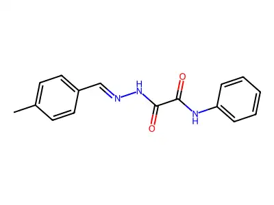 N'-[(4-methylphenyl)methylideneamino]-N-phenyloxamide structure