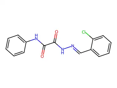 N'-[(2-chlorophenyl)methylideneamino]-N-phenyloxamide structure