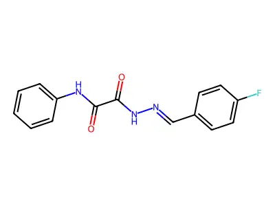 N'-[(4-fluorophenyl)methylideneamino]-N-phenyloxamide structure