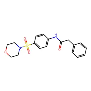 N-[4-(4-morpholinylsulfonyl)phenyl]-2-phenylacetamide structure