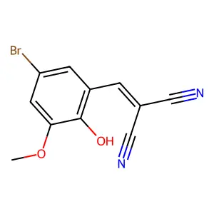 (5-Bromo-2-hydroxy-3-methoxybenzylidene)propanedinitrile structure