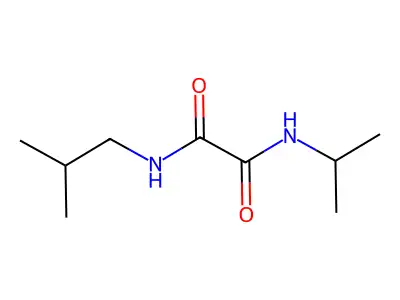N-(2-methylpropyl)-N'-(propan-2-yl)ethanediamide structure