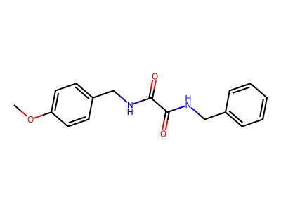 N-benzyl-N'-(4-methoxybenzyl)ethanediamide structure