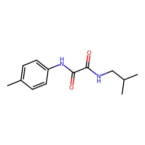 N-(4-methylphenyl)-N'-(2-methylpropyl)ethanediamide structure