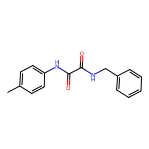 N-benzyl-N'-(4-methylphenyl)ethanediamide structure