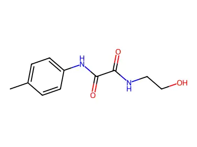 N-(2-hydroxyethyl)-N'-(4-methylphenyl)ethanediamide structure