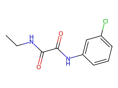 N-(3-chlorophenyl)-N'-ethylethanediamide structure