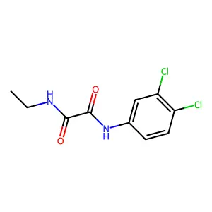 N-(3,4-dichlorophenyl)-N'-ethylethanediamide structure