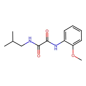 N'-(2-methoxyphenyl)-N-(2-methylpropyl)oxamide structure