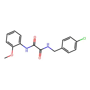 N-(4-chlorobenzyl)-N'-(2-methoxyphenyl)ethanediamide structure