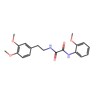 N-[2-(3,4-dimethoxyphenyl)ethyl]-N'-(2-methoxyphenyl)ethanediamide structure