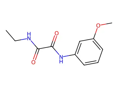 N-ethyl-N'-(3-methoxyphenyl)ethanediamide structure