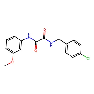 N-(4-chlorobenzyl)-N'-(3-methoxyphenyl)ethanediamide structure