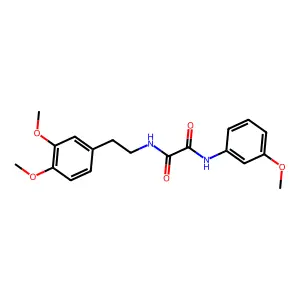 N-[2-(3,4-dimethoxyphenyl)ethyl]-N'-(3-methoxyphenyl)ethanediamide structure