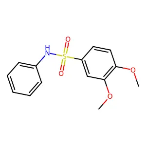 3,4-二甲氧基-N-苯基苯磺酰胺 structure