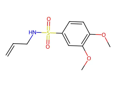 N-allyl-3,4-dimethoxybenzenesulfonamide structure