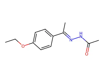 N-[1-(4-ethoxyphenyl)ethylideneamino]acetamide structure