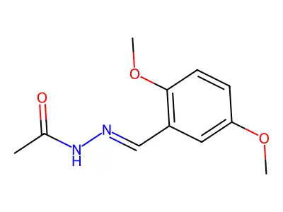 N-[(2,5-dimethoxyphenyl)methylideneamino]acetamide structure