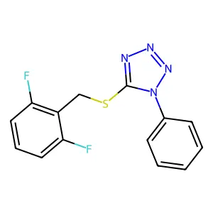 5-[(2,6-Difluorophenyl)methylsulfanyl]-1-phenyltetrazole structure
