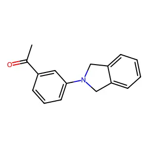 1-[3-(1,3-dihydro-2H-isoindol-2-yl)phenyl]-1-ethanone structure