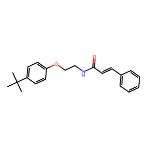 (E)-N-[2-(4-tert-butylphenoxy)ethyl]-3-phenylprop-2-enamide structure