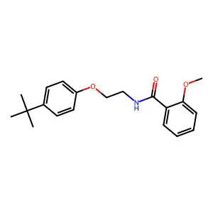 N-[2-(4-tert-butylphenoxy)ethyl]-2-methoxybenzamide structure