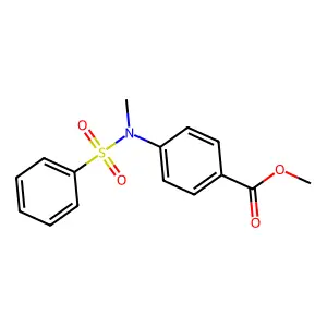Methyl 4-[methyl(phenylsulfonyl)amino]benzoate structure