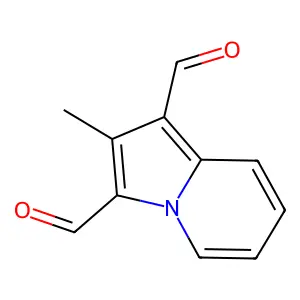 2-Methylindolizine-1,3-dicarbaldehyde structure