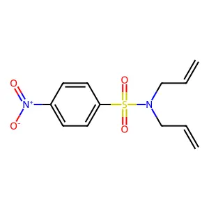 4-nitro-N,N-bis(prop-2-enyl)benzenesulfonamide structure