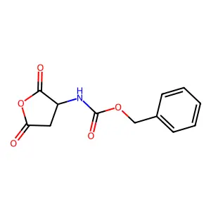 N-(2,5-二氧代四氢呋喃-3-基)氨基甲酸苄酯 structure