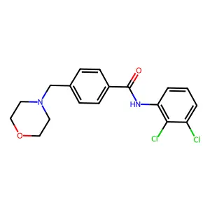 N-(2,3-dichlorophenyl)-4-(morpholin-4-ylmethyl)benzamide structure