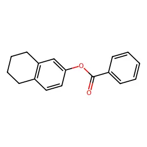 2-Naphthalenol, 5,6,7,8-tetrahydro-, 2-benzoate structure