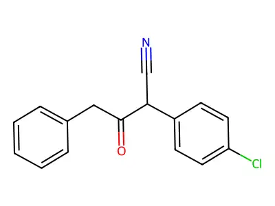 2-(4-Chlorophenyl)-3-oxo-4-phenylbutanenitrile structure