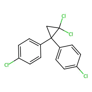 1,1-Di(4-chlorophenyl)-2,2-dichlorocyclopropane structure