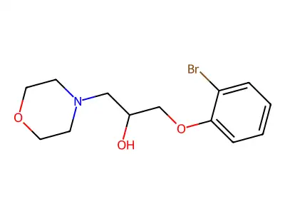 1-(2-Bromophenoxy)-3-morpholin-4-ylpropan-2-ol structure