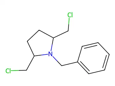 1-Benzyl-2,5-bis(chloromethyl)pyrrolidine structure
