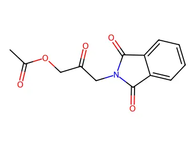 2-[3-(Acetyloxy)-2-oxopropyl]-1H-isoindole-1,3(2H)-dione structure