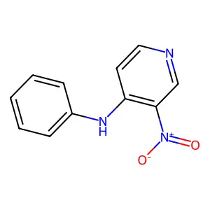 3-nitro-N-phenylpyridin-4-amine structure