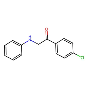 N-(p-chlorophenacyl)aniline structure
