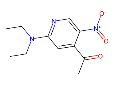 1-[2-(Diethylamino)-5-nitro-4-pyridinyl]-ethanone structure