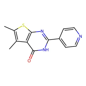 5,6-Dimethyl-2-(pyridin-4-yl)thieno[2,3-d]pyrimidin-4(3H)-one structure