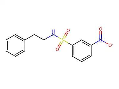 3-nitro-N-phenethylbenzenesulfonamide structure